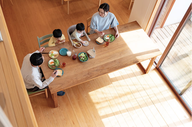 家族ゆたかに暮らせる間取りのイメージ画像